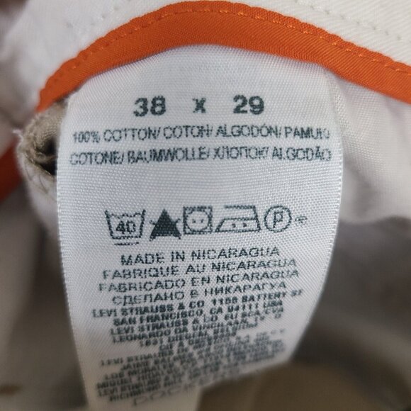 Dockers Mens Signature Khaki Classic Fit Tan‎ Dress Pants Size 38x29 - Picture 9 of 12